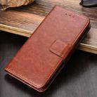 For Doogee X95 Crystal Texture Horizontal Flip Leather Case with Holder & Card Slots & Wallet(Brown) - 1