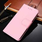 For Doogee X96 Pro Crystal Texture Horizontal Flip Leather Case with Holder & Card Slots & Wallet(Pink) - 1