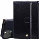 For iPhone 13 Pro Business Style Oil Wax Texture Horizontal Flip Leather Case with Holder & Card Slots & Wallet (Black) - 1