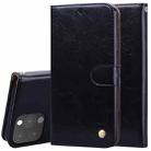 For iPhone 13 Pro Max Business Style Oil Wax Texture Horizontal Flip Leather Case with Holder & Card Slots & Wallet (Black) - 1