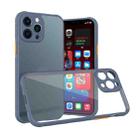 For iPhone 13 Pro Max Michelin Tires Texture Acrylic + TPU Shockproof Protective Case (Blue Grey) - 1