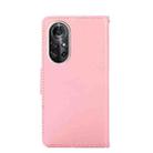 For Huawei nova 8 Pro 5G Crystal Texture Horizontal Flip Leather Case with Holder & Card Slots & Wallet(Pink) - 3