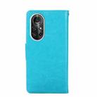 For Huawei nova 8 Pro 5G Crystal Texture Horizontal Flip Leather Case with Holder & Card Slots & Wallet(Light Blue) - 3