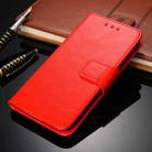 For Honor V40 5G Crystal Texture Horizontal Flip Leather Case with Holder & Card Slots & Wallet(Red) - 1