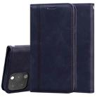 For iPhone 13 Pro Frosted Business Magnetic Horizontal Flip PU Leather Case with Holder & Card Slot & Lanyard (Black) - 1