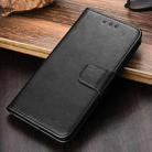 For iPhone 12 / 12 Pro Crystal Texture Horizontal Flip Leather Case with Holder & Card Slots & Wallet(Black) - 1