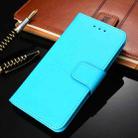 For Nokia C3 Crystal Texture Horizontal Flip Leather Case with Holder & Card Slots & Wallet(Light Blue) - 1