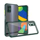 For Samsung Galaxy F52 5G Michelin Tires Texture Acrylic + TPU Shockproof Protective Case(Dark Green) - 1