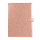 Crazy Horse Texture Horizontal Flip Leather Case with Buckle & Holder & Card Slots & Wallet & Photo Frame For iPad 9.7 2018 / 2017(Rose Gold) - 1