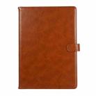 Crazy Horse Texture Horizontal Flip Leather Tablet Case with Buckle & Holder & Card Slots & Wallet & Photo Frame For iPad 10.2 2021 2020 2019 / 10.5(Brown) - 1