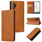 For Samsung Galaxy Note10+ Calf Texture Magnetic Horizontal Flip Leather Case with Holder & Card Slots & Wallet(Khaki) - 1