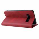 For Samsung Galaxy S10+ Calf Texture Magnetic Horizontal Flip Leather Case with Holder & Card Slots & Wallet(Red) - 4