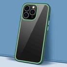 For iPhone 13 Pro Gorgeous Color Series PC + TPU Shockproof Protective Case (Dark Green) - 1