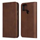 For Google Pixel 4a 5G Calf Texture Magnetic Horizontal Flip Leather Case with Holder & Card Slots & Wallet(Brown) - 1