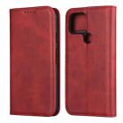 For Google Pixel 5 Calf Texture Magnetic Horizontal Flip Leather Case with Holder & Card Slots & Wallet(Red) - 1