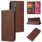 For Huawei P30 Pro Calf Texture Magnetic Horizontal Flip Leather Case with Holder & Card Slots & Wallet(Brown) - 1