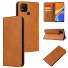 For Xiaomi Redmi 9C Calf Texture Magnetic Horizontal Flip Leather Case with Holder & Card Slots & Wallet(Khaki) - 1