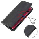 For Xiaomi Redmi K40 Calf Texture Magnetic Horizontal Flip Leather Case with Holder & Card Slots & Wallet(Black) - 3