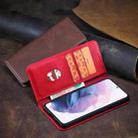 For Xiaomi Redmi K40 Calf Texture Magnetic Horizontal Flip Leather Case with Holder & Card Slots & Wallet(Red) - 5