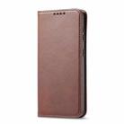 For Xiaomi Redmi K40 Calf Texture Magnetic Horizontal Flip Leather Case with Holder & Card Slots & Wallet(Brown) - 2