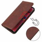 For Xiaomi Redmi K40 Calf Texture Magnetic Horizontal Flip Leather Case with Holder & Card Slots & Wallet(Brown) - 3