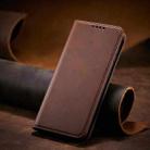 For Xiaomi Redmi K40 Calf Texture Magnetic Horizontal Flip Leather Case with Holder & Card Slots & Wallet(Brown) - 7