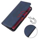 For Xiaomi Redmi K40 Calf Texture Magnetic Horizontal Flip Leather Case with Holder & Card Slots & Wallet(Blue) - 3