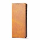 For Xiaomi Redmi K40 Calf Texture Magnetic Horizontal Flip Leather Case with Holder & Card Slots & Wallet(Khaki) - 2