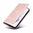 For Xiaomi Redmi K40 Calf Texture Magnetic Horizontal Flip Leather Case with Holder & Card Slots & Wallet(Rose Gold) - 4