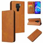 For Xiaomi Redmi Note 9 Calf Texture Magnetic Horizontal Flip Leather Case with Holder & Card Slots & Wallet(Khaki) - 1