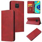 For Xiaomi Redmi Note 9 Pro Calf Texture Magnetic Horizontal Flip Leather Case with Holder & Card Slots & Wallet(Red) - 1