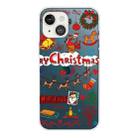 For iPhone 13 mini Christmas Series Transparent TPU Protective Case (Christmas Stamp) - 1