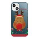 For iPhone 13 mini Christmas Series Transparent TPU Protective Case (Big Nosed Deer) - 1