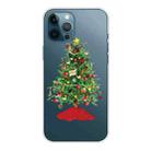 For iPhone 13 Pro Christmas Series Transparent TPU Protective Case (Retro Christmas Tree) - 1