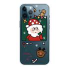 For iPhone 13 Pro Christmas Series Transparent TPU Protective Case (Page Old Man) - 1