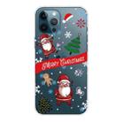 For iPhone 13 Pro Christmas Series Transparent TPU Protective Case (Question Mark Old Man) - 1