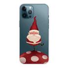 For iPhone 13 Pro Christmas Series Transparent TPU Protective Case (Acrobatic Snowman) - 1