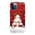 For iPhone 13 Pro Max Christmas Series Transparent TPU Protective Case (Mini Deer and Old Man) - 1