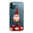 For iPhone 13 Pro Max Christmas Series Transparent TPU Protective Case (Acrobatic Snowman) - 1