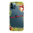 For iPhone 13 Pro Max Christmas Series Transparent TPU Protective Case (Wheatgrass Bell) - 1