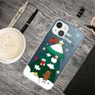 For iPhone 13 Christmas Series Transparent TPU Protective Case(Three-tier Christmas Tree) - 1