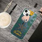 For iPhone 13 Christmas Series Transparent TPU Protective Case(Five-pointed Star) - 1