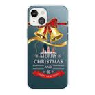 For iPhone 13 Christmas Series Transparent TPU Protective Case(Golden Bell) - 2