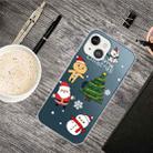 For iPhone 13 Christmas Series Transparent TPU Protective Case(4 Cartoons) - 1