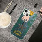 For iPhone 13 mini Christmas Series Transparent TPU Protective Case (Five-pointed Star) - 1