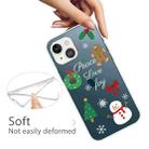 For iPhone 13 mini Christmas Series Transparent TPU Protective Case (Simple Snowman) - 3