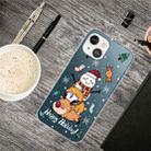 For iPhone 13 mini Christmas Series Transparent TPU Protective Case (Stacked Doll) - 1