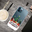 For iPhone 13 Pro Christmas Series Transparent TPU Protective Case (Retro Old Man) - 1