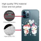 For iPhone 13 Pro Christmas Series Transparent TPU Protective Case (Couple Snowman) - 4