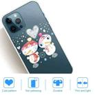 For iPhone 13 Pro Christmas Series Transparent TPU Protective Case (Couple Snowman) - 5